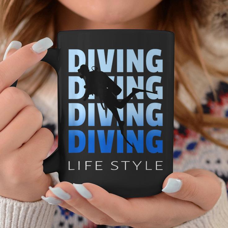 Scuba Diving Gearcuba Diving Equipment Dive コーヒーマグ 面白い贈り物