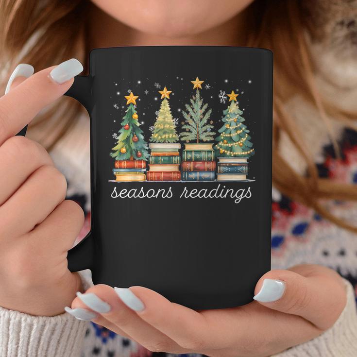 Seasons Readings All Booked For Christmas Book Reading Lover Graphic Print Coffee Mug Unique Gifts