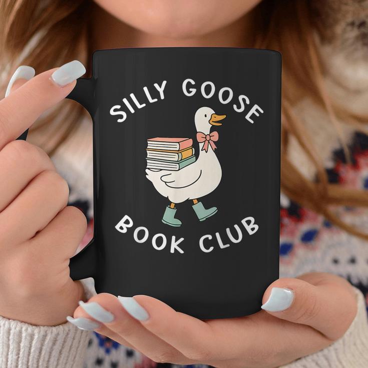 Silly Goose Book Club Bookish Reader Bookworm Reading Graphic Print Coffee Mug Unique Gifts