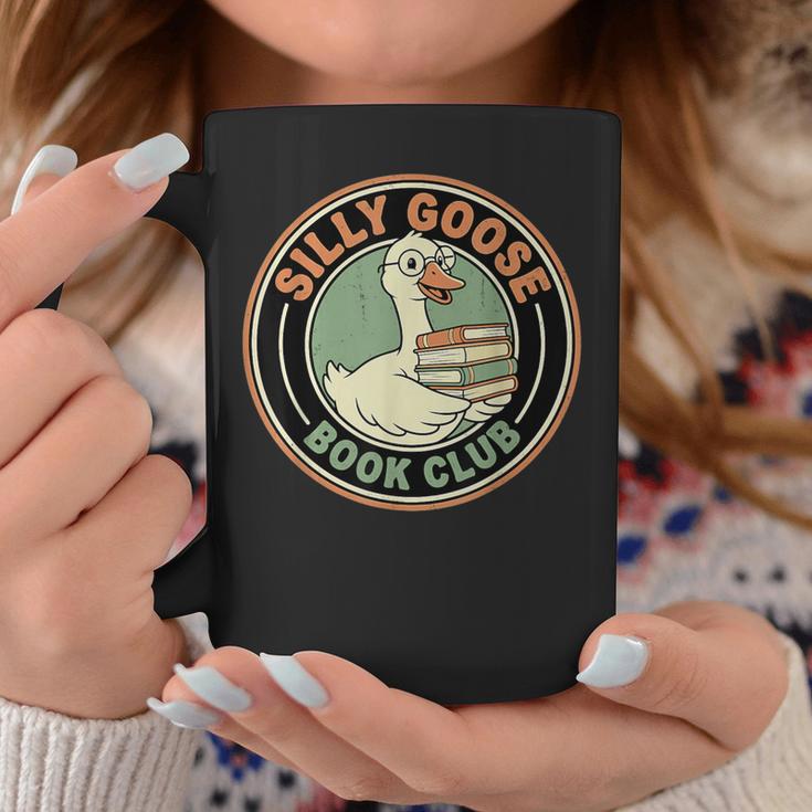 Silly Goose Book Club For Readers Bookish Graphic Print Coffee Mug Unique Gifts