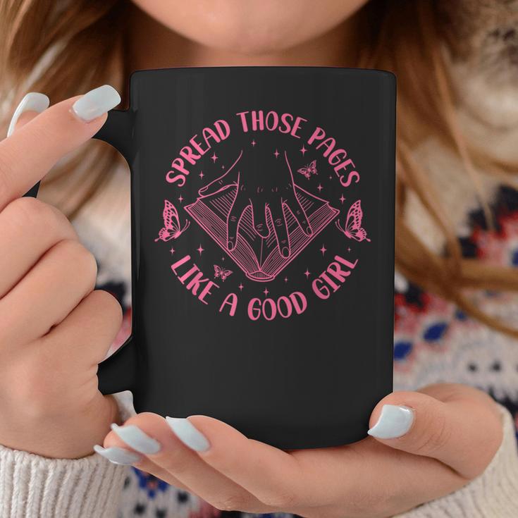 Spread Those Pages Like A Good Girl Reading Book Lover Graphic Print Coffee Mug Unique Gifts