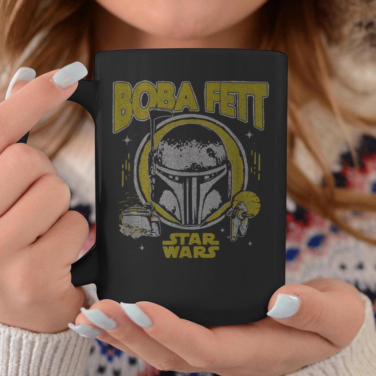 Star Wars The Book Of Boba Fett Vintage Helmet Logo Graphic Print Coffee Mug Unique Gifts