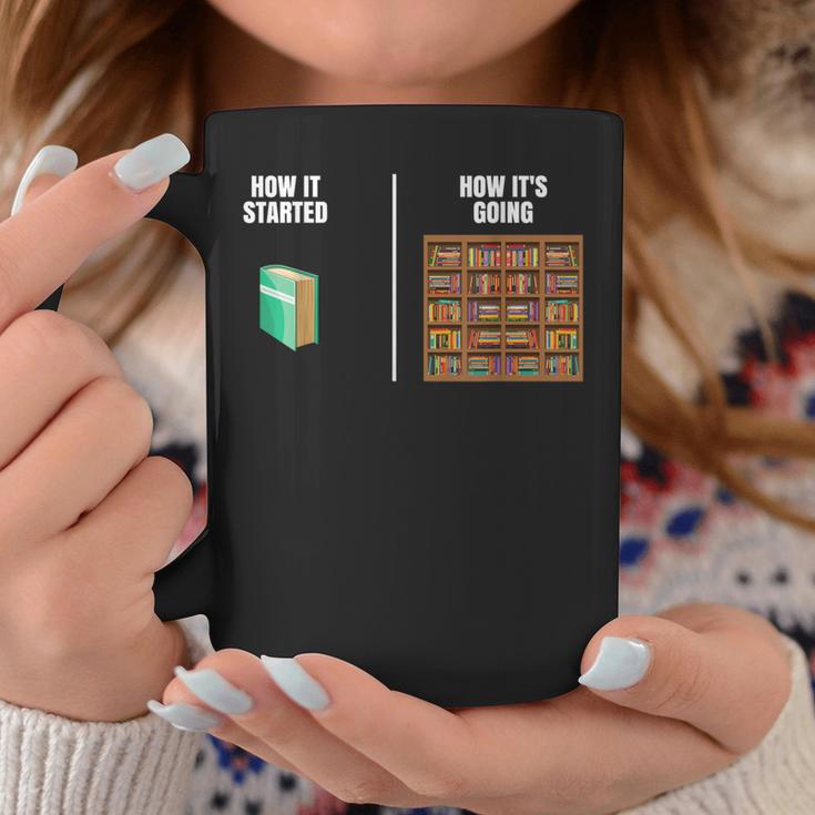 How It Started Book Lovers Shirts Meme Pun Book Graphic Print Coffee Mug Unique Gifts