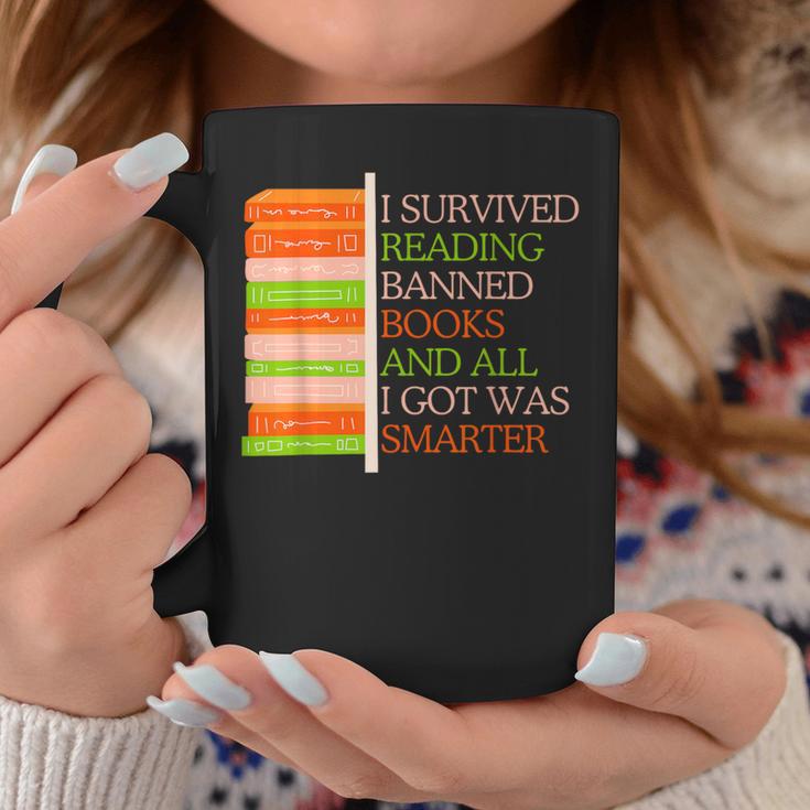 I Survived Reading Banned Books Librarians Book Enthusiasts Graphic Print Coffee Mug Unique Gifts I Survived Reading Banned Books Librarians Book Enthusiasts Graphic Print Coffee Mug Unique Gifts