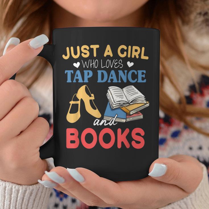 Tap Dancer Girl Who Loves Tap Dance & Books Graphic Print Coffee Mug Unique Gifts