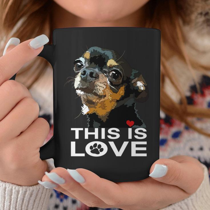 This Is Love And Tan チワワ犬 長袖tシャツ コーヒーマグ 面白い贈り物