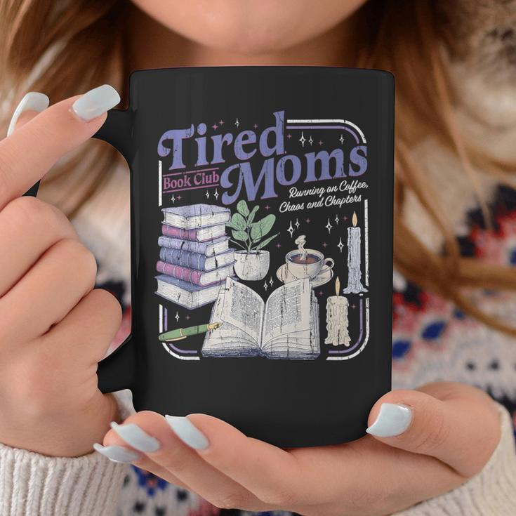 Tired Moms Book Club Retro Coffee Reader Graphic Print Coffee Mug Unique Gifts