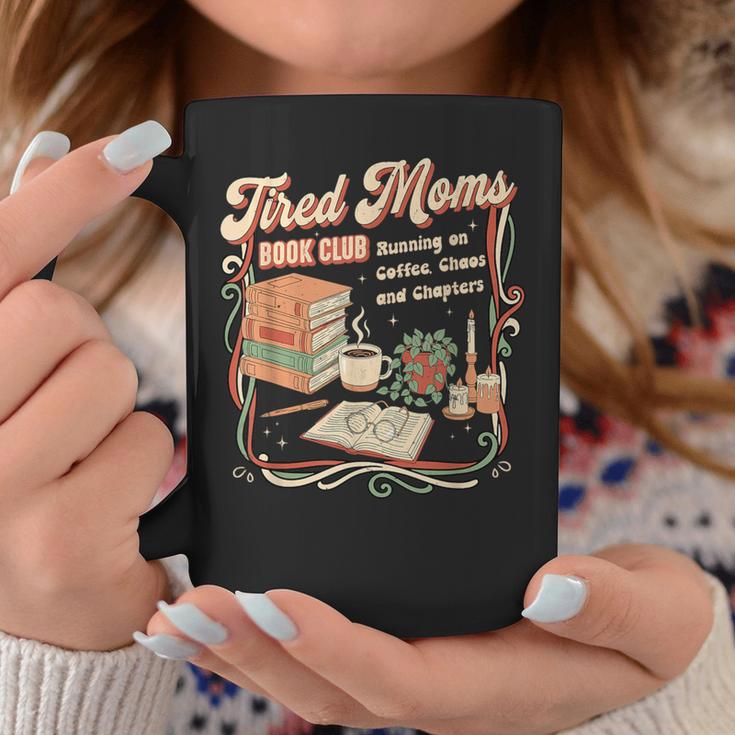 Tired Moms Book Club Retro Reading Lover Moms Graphic Print Coffee Mug Unique Gifts