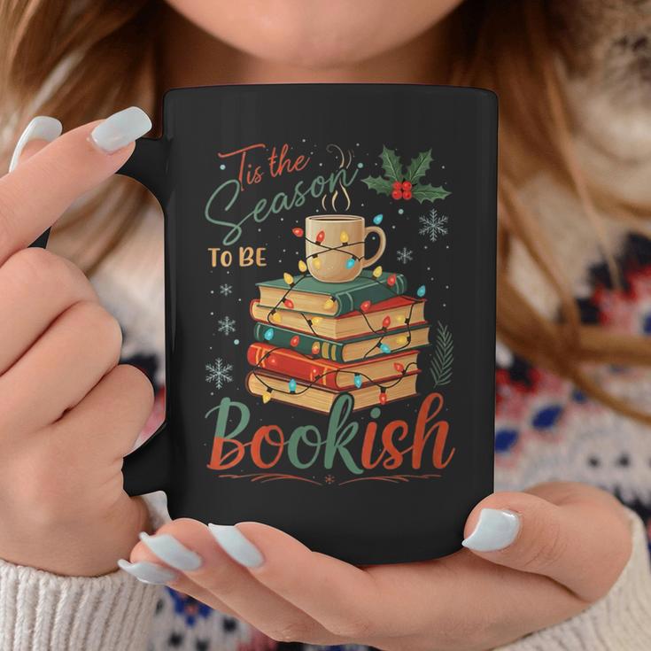 Tis The Season To Be Bookish Christmas Seasons Book Readings Graphic Print Coffee Mug Unique Gifts