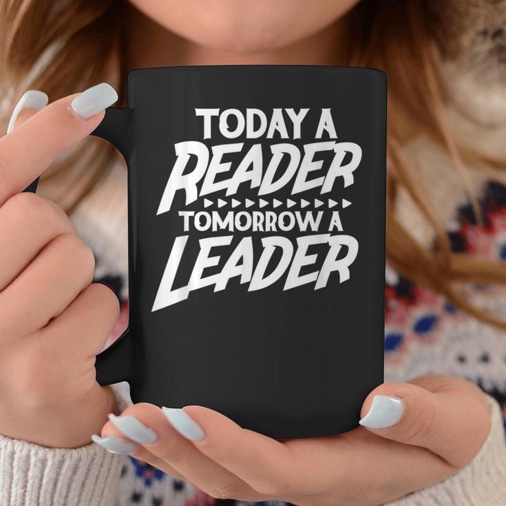 Today A Reader Tomorrow A Leader Reading Book Nerd Bookworm Graphic Print Coffee Mug Unique Gifts