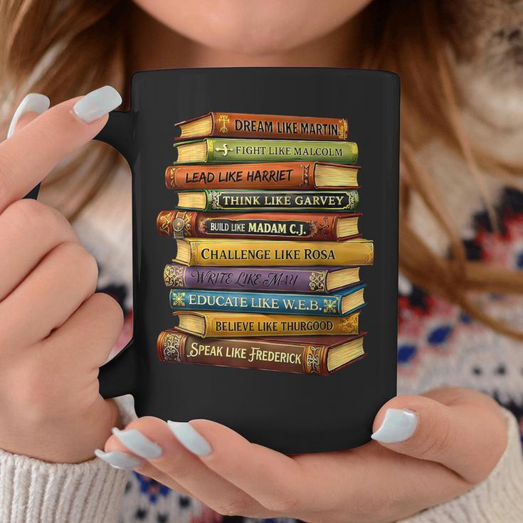 History Book Stack Leaders African American Pride Graphic Print Coffee Mug Unique Gifts
