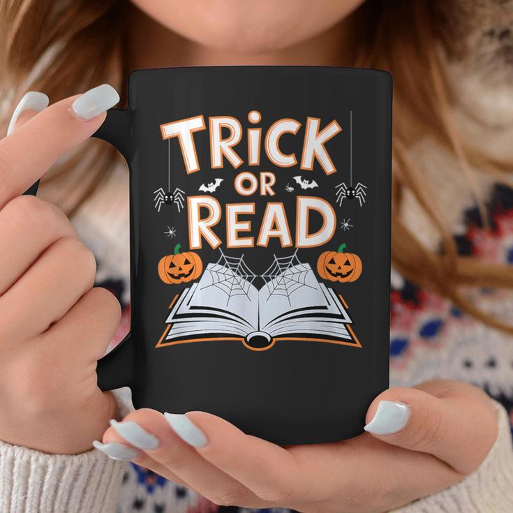 Trick Or Read Reading Book Halloween Pun Graphic Print Coffee Mug Unique Gifts