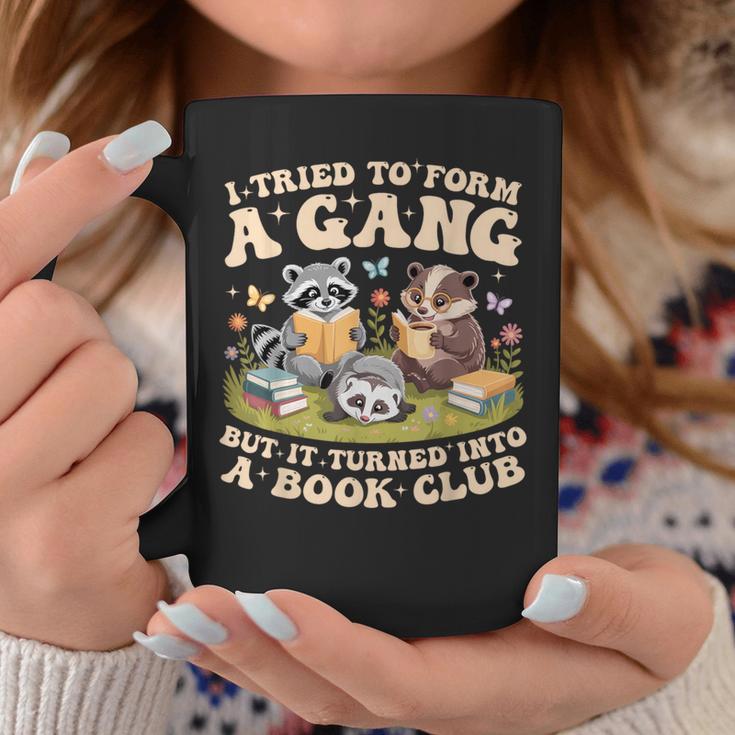 I Tried To Form A Gang But It Turned Into A Book Club Groovy Graphic Print Coffee Mug Unique Gifts