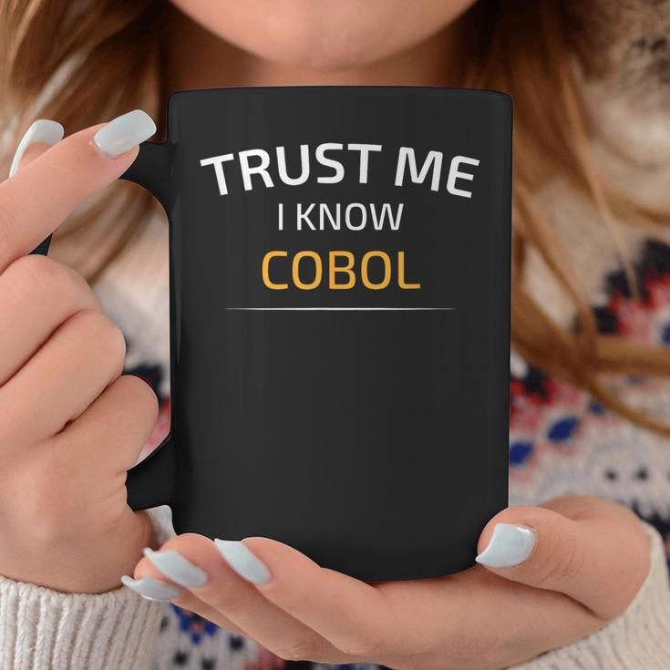 Trust Me I Know Cobol データサイエンスtシャツ コーヒーマグ 面白い贈り物
