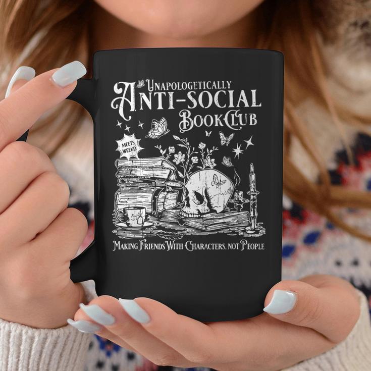 Unapologetically Anti Social Book Club Introvert Reader Graphic Print Coffee Mug Unique Gifts