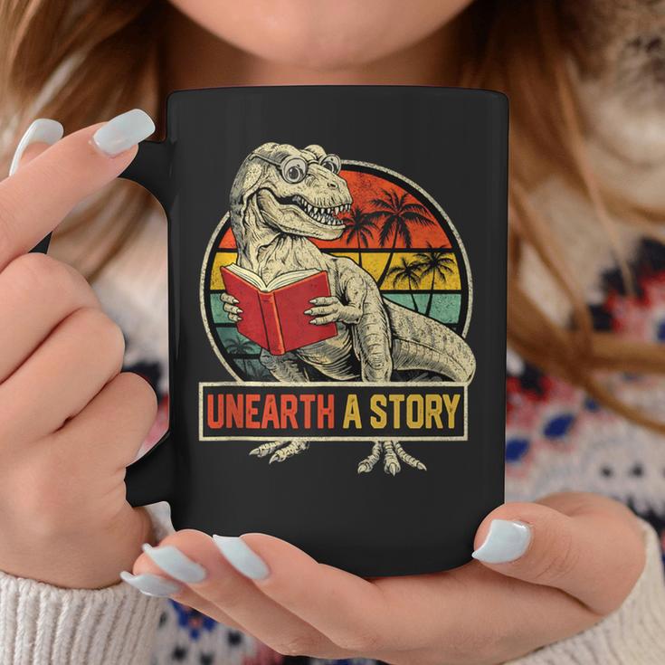 Unearth a Story Dinosaur Reading Book DinoRex Summer 2026 Graphic Print Coffee Mug Unique Gifts Unearth a Story Dinosaur Reading Book DinoRex Summer 2026 Graphic Print Coffee Mug Unique Gifts