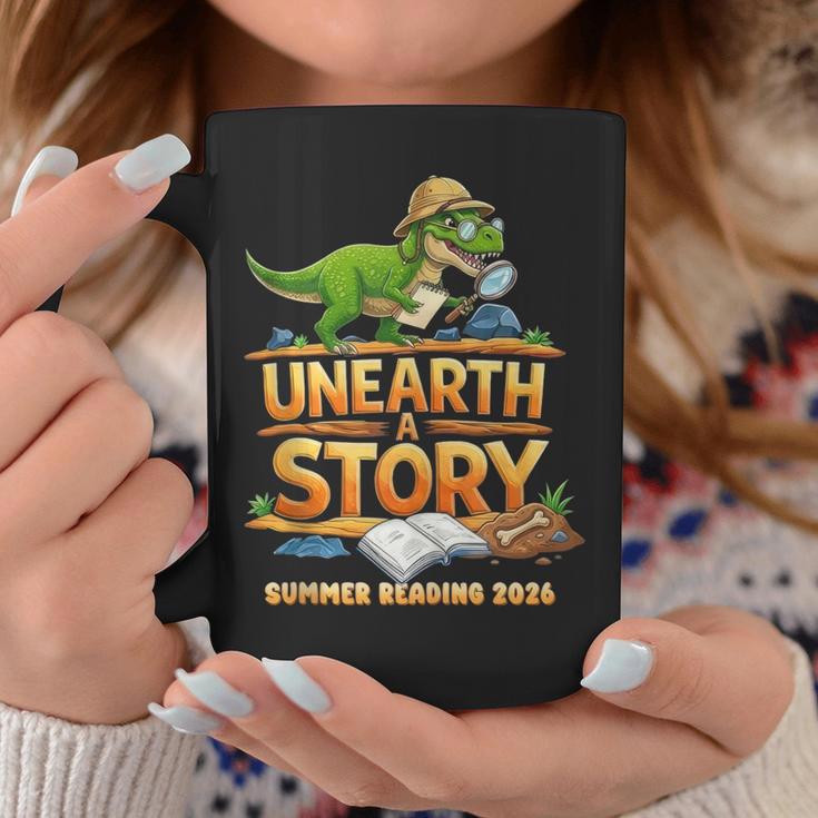 Unearth a Story Dinosaur Reading Books Summer 2026 Graphic Print Coffee Mug Unique Gifts Unearth a Story Dinosaur Reading Books Summer 2026 Graphic Print Coffee Mug Unique Gifts