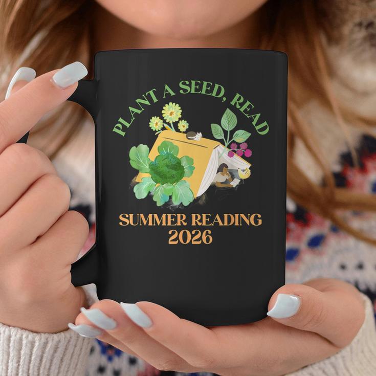 Unearth a Story Summer Reading 2026 Dinosaur Book Kids Graphic Print Coffee Mug Unique Gifts