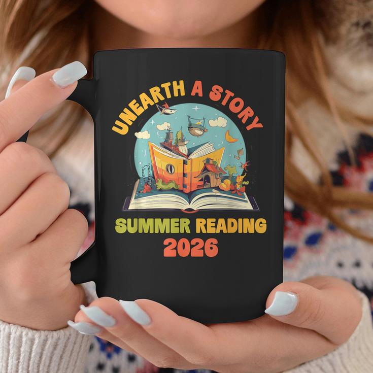 Unearth a Story Summer Reading 2026 Librarian Book Library Graphic Print Coffee Mug Unique Gifts
