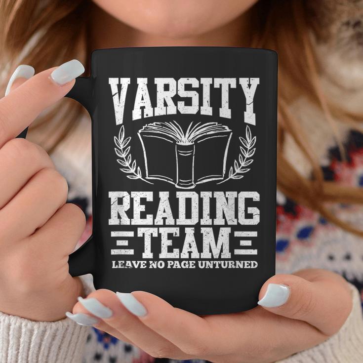 Varsity Reading Team Bookworm Book Lover Reader Graphic Print Coffee Mug Unique Gifts