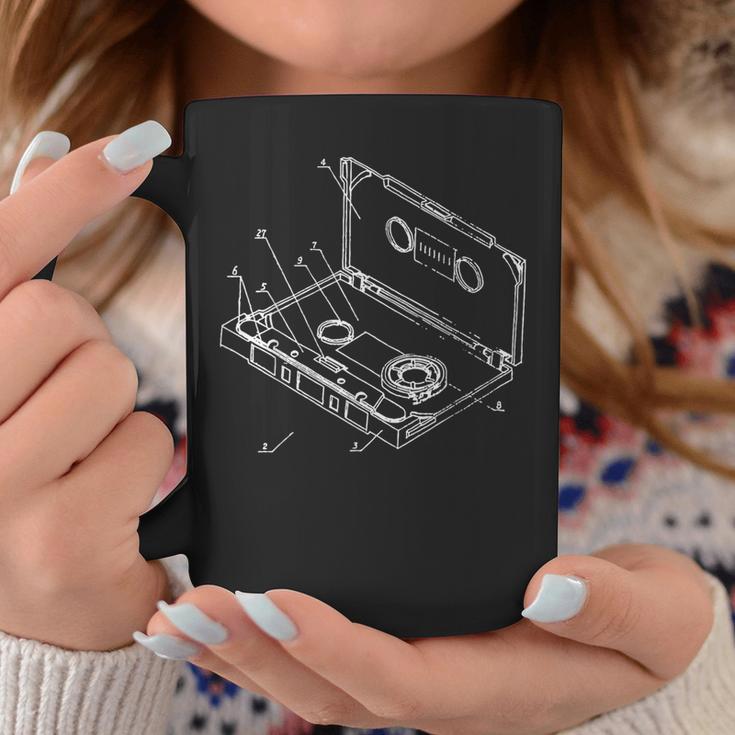 Vintage Blueprint Cinta De Audio Para Casete Retro Taza de café Regalos divertidos