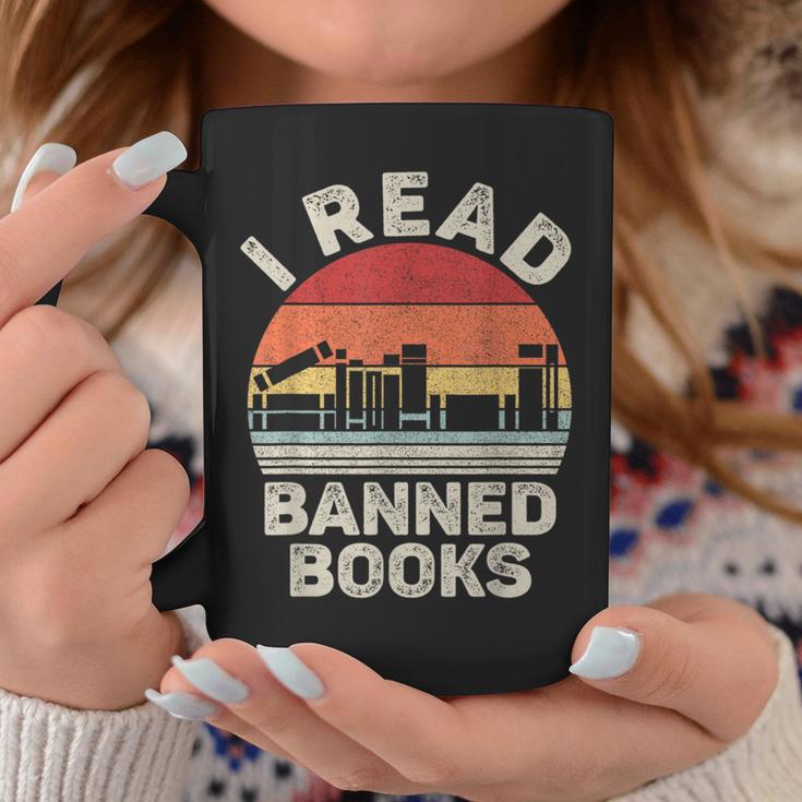 Vintage Retro I Read Banned Books Graphic Print Coffee Mug Unique Gifts Vintage Retro I Read Banned Books Graphic Print Coffee Mug Unique Gifts