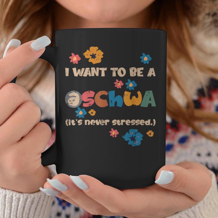 I Want To Be A Schwa Read Book Reading Librarian Graphic Print Coffee Mug Unique Gifts