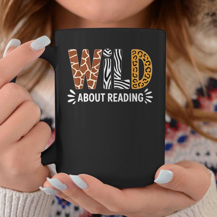 Wild About Reading Book Animal Children's Book Teacher Graphic Print Coffee Mug Unique Gifts Wild About Reading Book Animal Children's Book Teacher Graphic Print Coffee Mug Unique Gifts