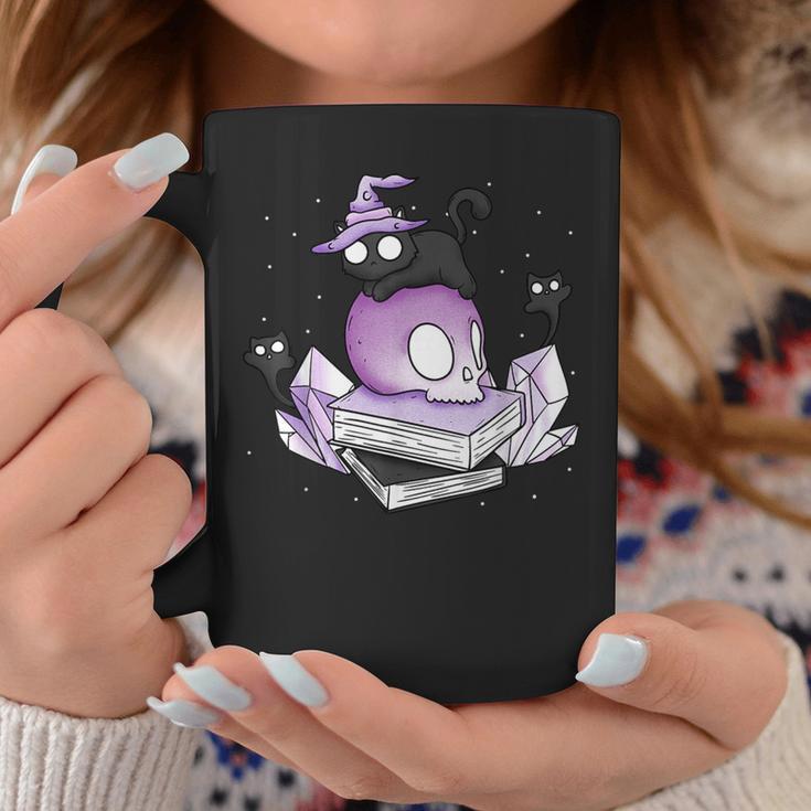 Witch Ghost Cat Skull Magic Books Graphic Print Coffee Mug Unique Gifts Witch Ghost Cat Skull Magic Books Graphic Print Coffee Mug Unique Gifts