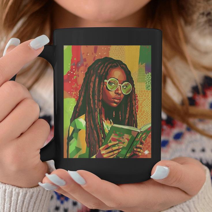 Women Reading Book Educated Black History Month Women Graphic Print Coffee Mug Unique Gifts