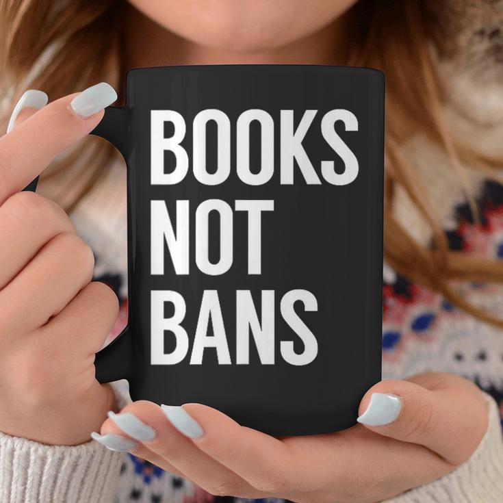 Women's Books Not Bans Graphic Print Coffee Mug Unique Gifts