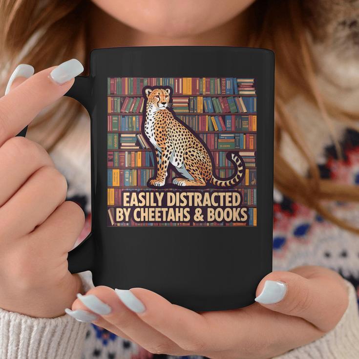 Women's Cheetah Face Women Cheetah Print Stuff Books Nerds Cheetah Graphic Print Coffee Mug Unique Gifts