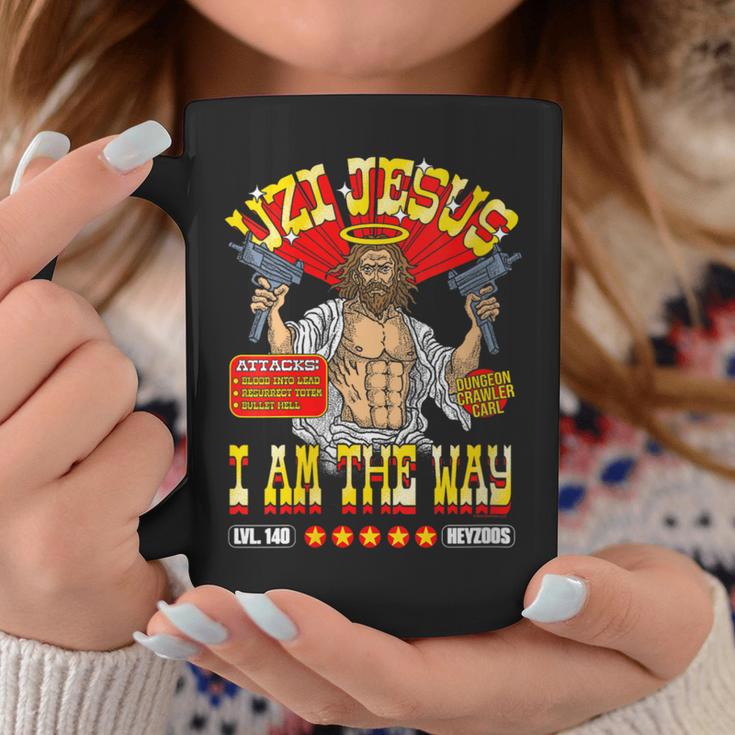 Women's DCC Uzi Jesus I Am The Way Character Stats RPG Books Graphic Print Coffee Mug Unique Gifts Women's DCC Uzi Jesus I Am The Way Character Stats RPG Books Graphic Print Coffee Mug Unique Gifts