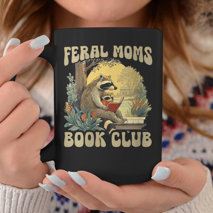 Women's Feral Moms Book Club Graphic Print Coffee Mug Unique Gifts