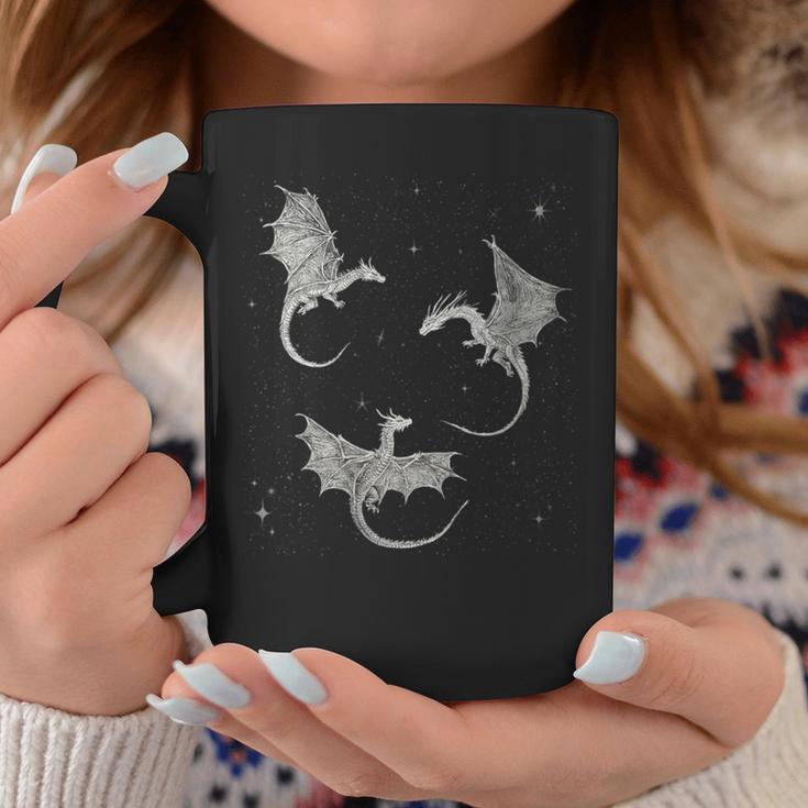 Women's Flying Dragon Fantasy Reader For Bookworm Book Lovers Graphic Print Coffee Mug Unique Gifts Women's Flying Dragon Fantasy Reader For Bookworm Book Lovers Graphic Print Coffee Mug Unique Gifts