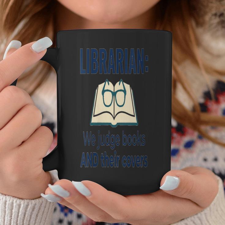 Women's We Judge Books And Their Covers Graphic Print Coffee Mug Unique Gifts