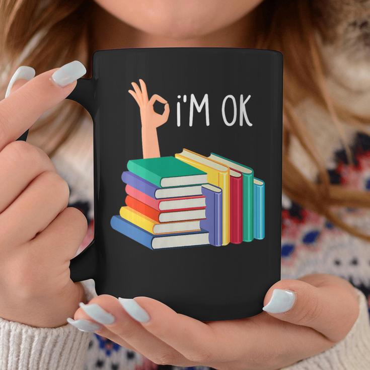 Women's Reading Books Librarian Reader Nerd I'm Ok Graphic Print Coffee Mug Unique Gifts Women's Reading Books Librarian Reader Nerd I'm Ok Graphic Print Coffee Mug Unique Gifts