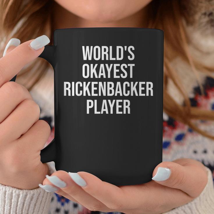 World's Okayest Rickenbacker Player ギターギフト コーヒーマグ 面白い贈り物