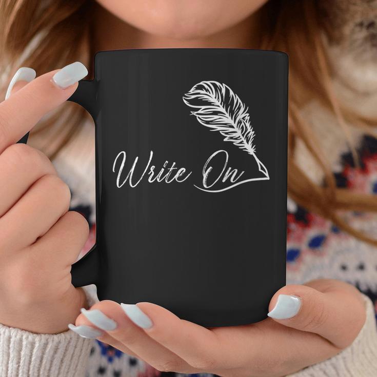 Write On Novelist Book Writer Quill Writing Graphic Print Coffee Mug Unique Gifts Write On Novelist Book Writer Quill Writing Graphic Print Coffee Mug Unique Gifts