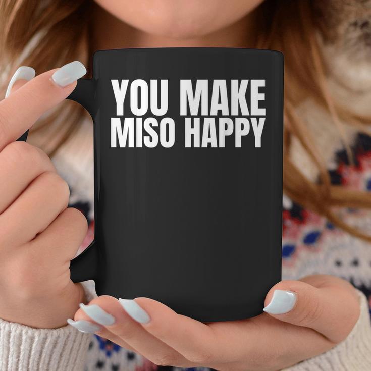 You Make Miso Happy Food Lover コーヒーマグ 面白い贈り物