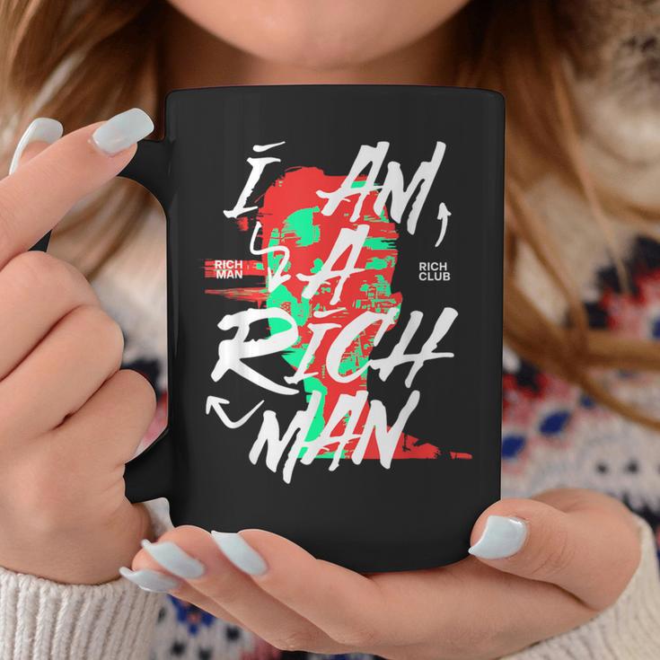 かわいいグラフィック「I Am A Rich Man」 コーヒーマグ 面白い贈り物