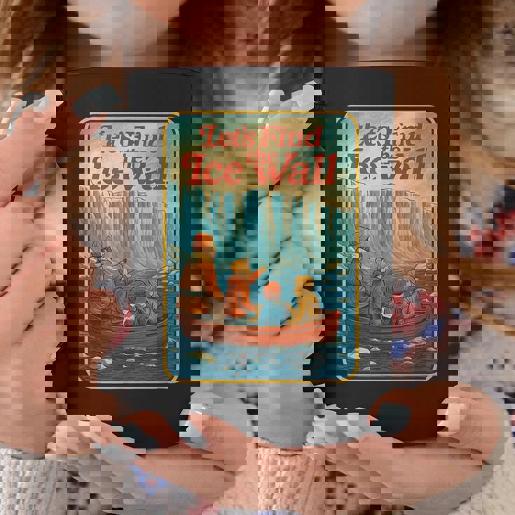 アイスウォールを見つけよう-ファニーフラットアース コーヒーマグ 面白い贈り物