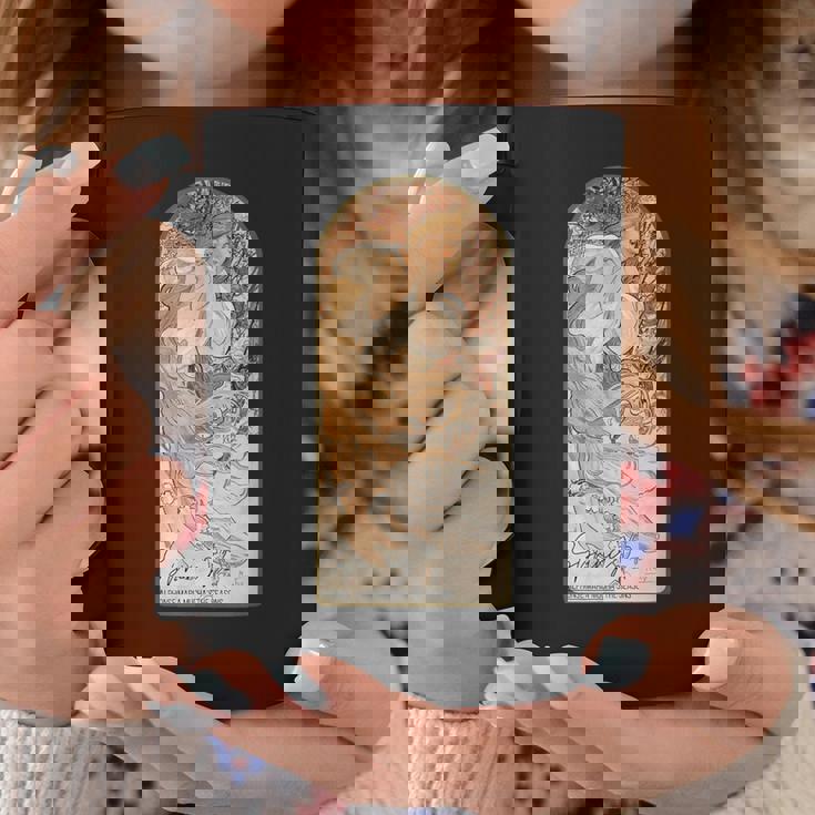 アルフォンス・マリア・ミュシャの季節 春 コーヒーマグ 面白い贈り物