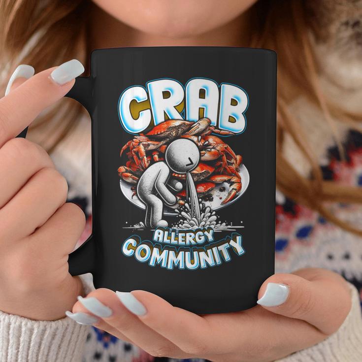 カニアレルギー Crab Allergy Community コーヒーマグ 面白い贈り物