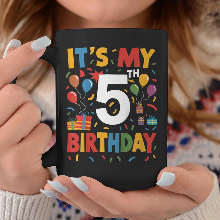 キッズ 5歳の誕生日シャツ男の子キッズ幼児5歳の誕生日男の子 コーヒーマグ 面白い贈り物