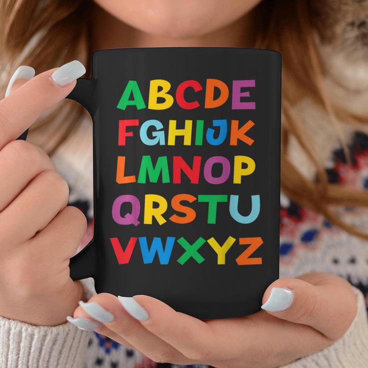 キッズ Abcs シャツ アルファベット カラフル 文字 読書 キッズ コーヒーマグ 面白い贈り物