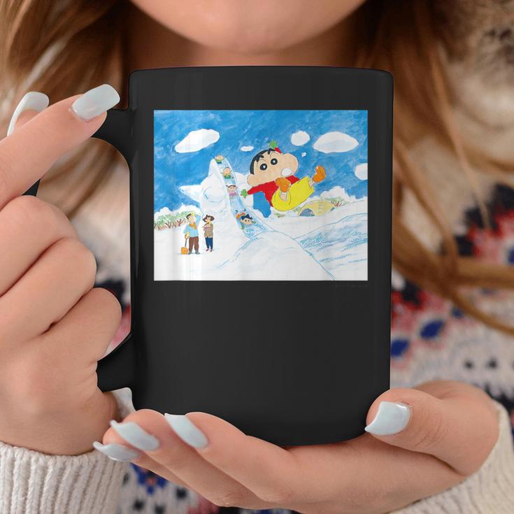 クレヨンしんちゃん 雪のすべり台 コーヒーマグ 面白い贈り物