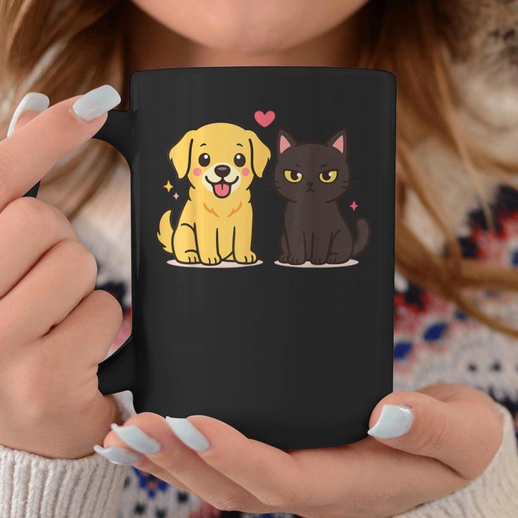 ゴールデンレトリバー ボーイフレンド 黒猫 Gf 面白い カップルギフト コーヒーマグ 面白い贈り物