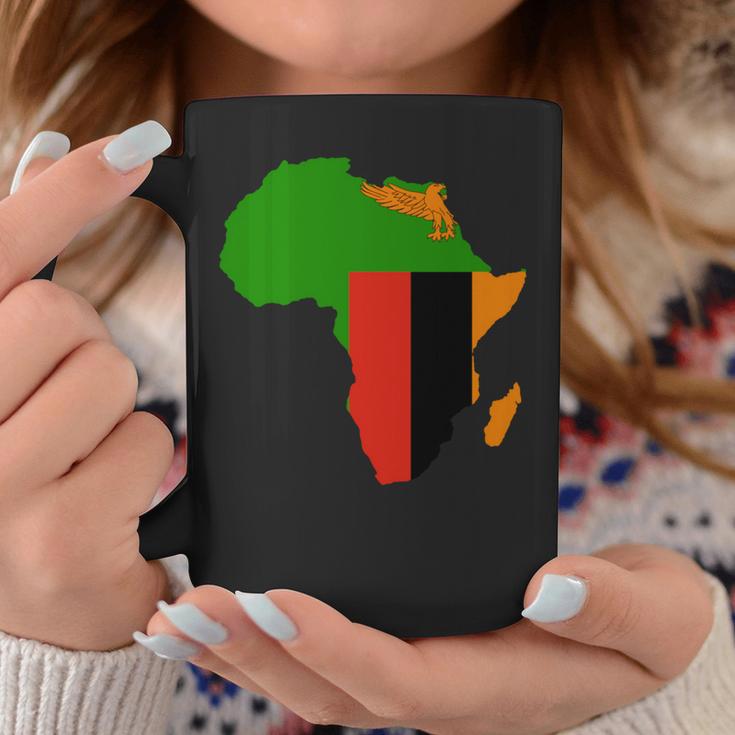 ザンビア国旗 アフリカ 大陸 シルエット ザンビアンへのギフト 長袖tシャツ コーヒーマグ 面白い贈り物