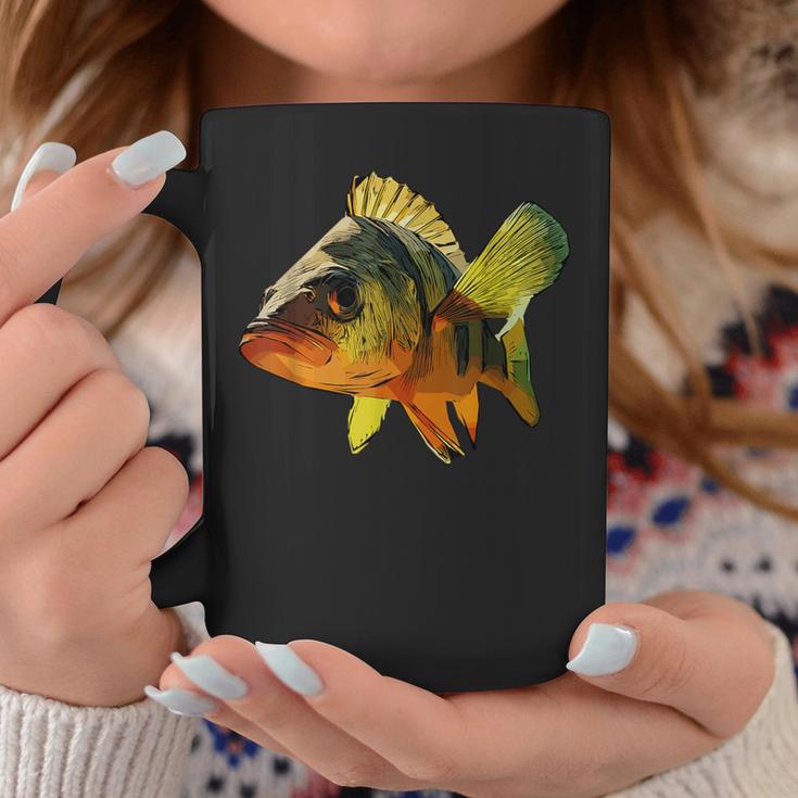 スズキ魚グラフィック デザイン海海洋動物 コーヒーマグ 面白い贈り物